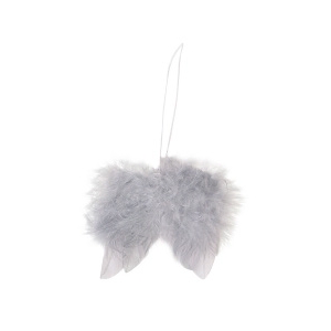 Ailes d'anges en plumes gris 5cm