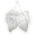 Ailes d'anges en plumes blanc 5cm