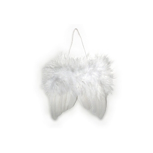 Ailes d'anges en plumes blanc 5cm