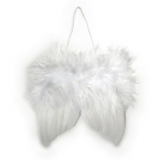 Ailes d'anges en plumes blanc 5cm