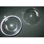3 Boules transparentes 6cm