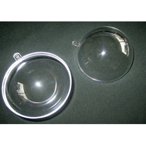 3 Boules transparentes 7cm