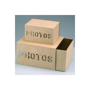 2 craft boxes  "photos" 