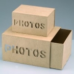 2 craft boxes  "photos" 