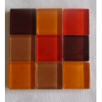 mosaique verre baccara grenat 20x20mm