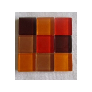 mosaique verre baccara grenat 20x20mm