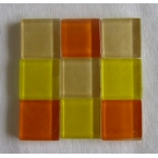 mosaique verre baccara ambre 20x20mm