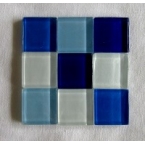 mosaique verre baccara aigue marine 20x20mm