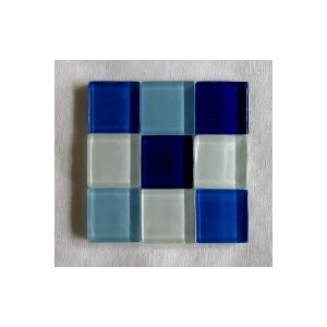 mosaique verre baccara aigue marine 20x20mm