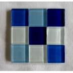 mosaique verre baccara aigue marine 20x20mm