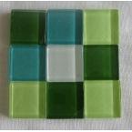 mosaique verre baccara jade 20x20mm 140 tesselles
