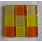 mosaique verre baccara ambre 20x20mm 280 tesselles