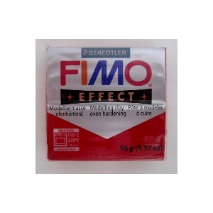 Pate Fimo effects glitter rouge