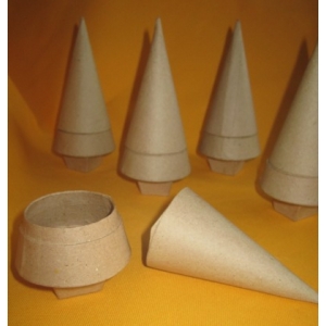 Decopatch lot de 5 mini sapins cones