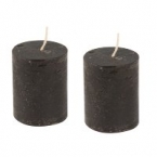 Lot de 2 bougies noir