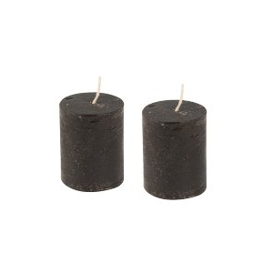 Lot de 2 bougies noir