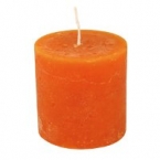 Stumpenkerze frotoptik 7cm orange