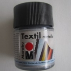 Peinture textile Marabu Métallic Argent 50 ml