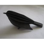Oiseau en bois carte 3D Noir