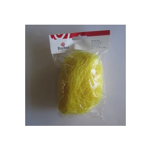 Decoration de Pâques sachet paille herbe jaune