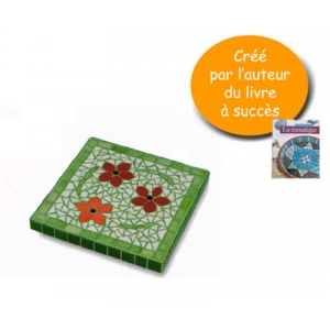 Mosaic Kit Flowers Ronde Champêtre tablemat