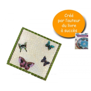 Mosaic kit Flight of Butterflies small dish