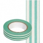 Masking Washi Tape vert et blanc