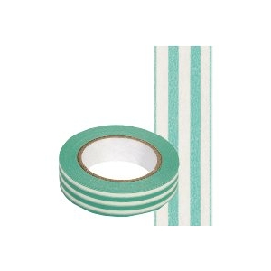 Masking Washi Tape vert et blanc