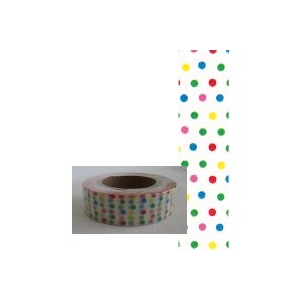 Masking Washi Tape points multicolores