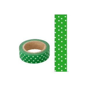 Masking Washi Tape vert et blanc