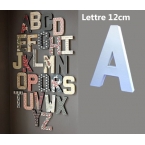 Lettre 3D en carton A 12cm