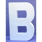 Lettre 3D en carton B 20cm