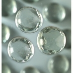 Lot de grandes perles de verre transparentes
