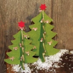 Set de 2 sapins de Noel en feutrine