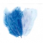lot de 15 plumes bleu clair et bleu 