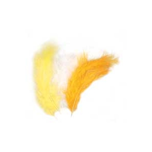 lot de 15 plumes jaune blanc