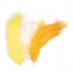 lot de 15 plumes jaune blanc