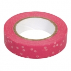 Masking Washi Tape rose fleur blanc