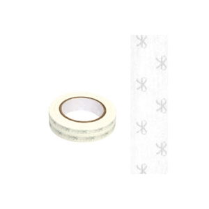 Masking Washi Tape ruban gris fond blanc