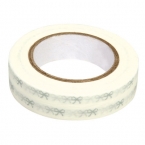 Masking Washi Tape ruban gris fond blanc