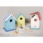 Boite bois en forme cabane de plage
