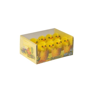 Lot de 8 Poussins de Pâques