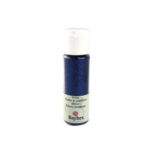 Poudre de paillettes bleu saphir