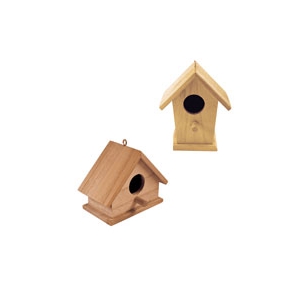 Lot de 2 nichoirs de décoration en bois