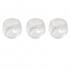 Lot de 3 Photophores verre ronds 7,5cm