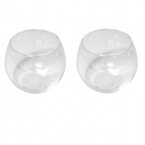 Lot de 2 Photophores verre 7,5cm