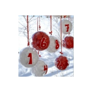 24 boules transparentes pour calendrier de l'avent