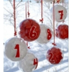 24 boules transparentes pour calendrier de l'avent