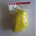 Decoration de Pâques sachet paille herbe jaune