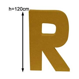 Lettre 3D géante R 120cm